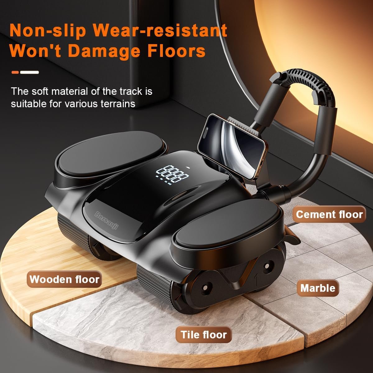 2026 New Ab Roller Wheel with Elbow Support - Abdominal Rebound Wheels