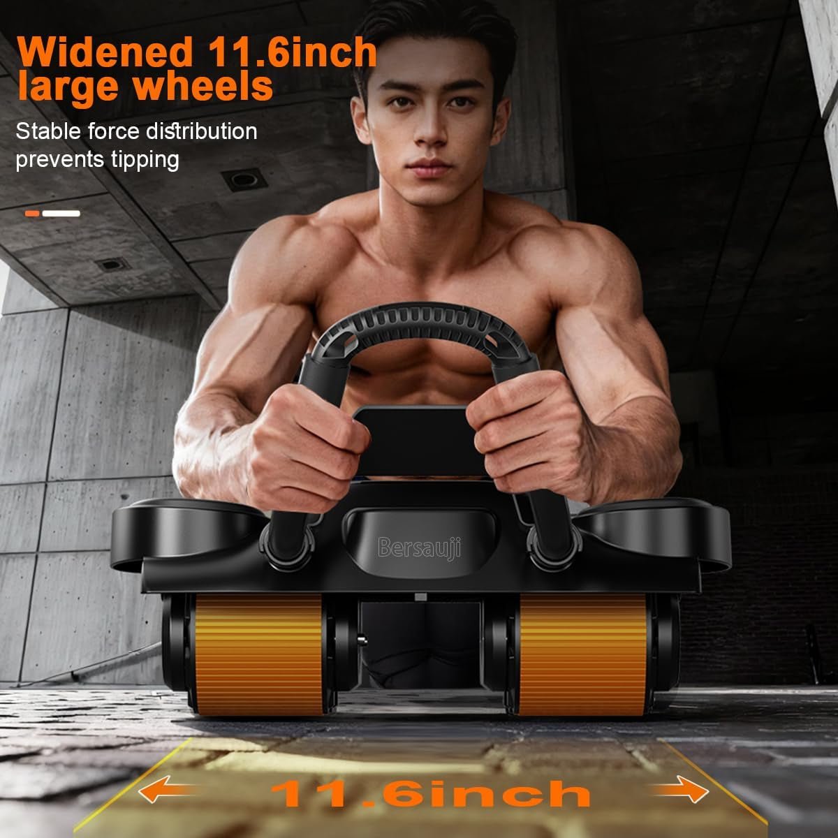 2026 New Ab Roller Wheel with Elbow Support - Abdominal Rebound Wheels