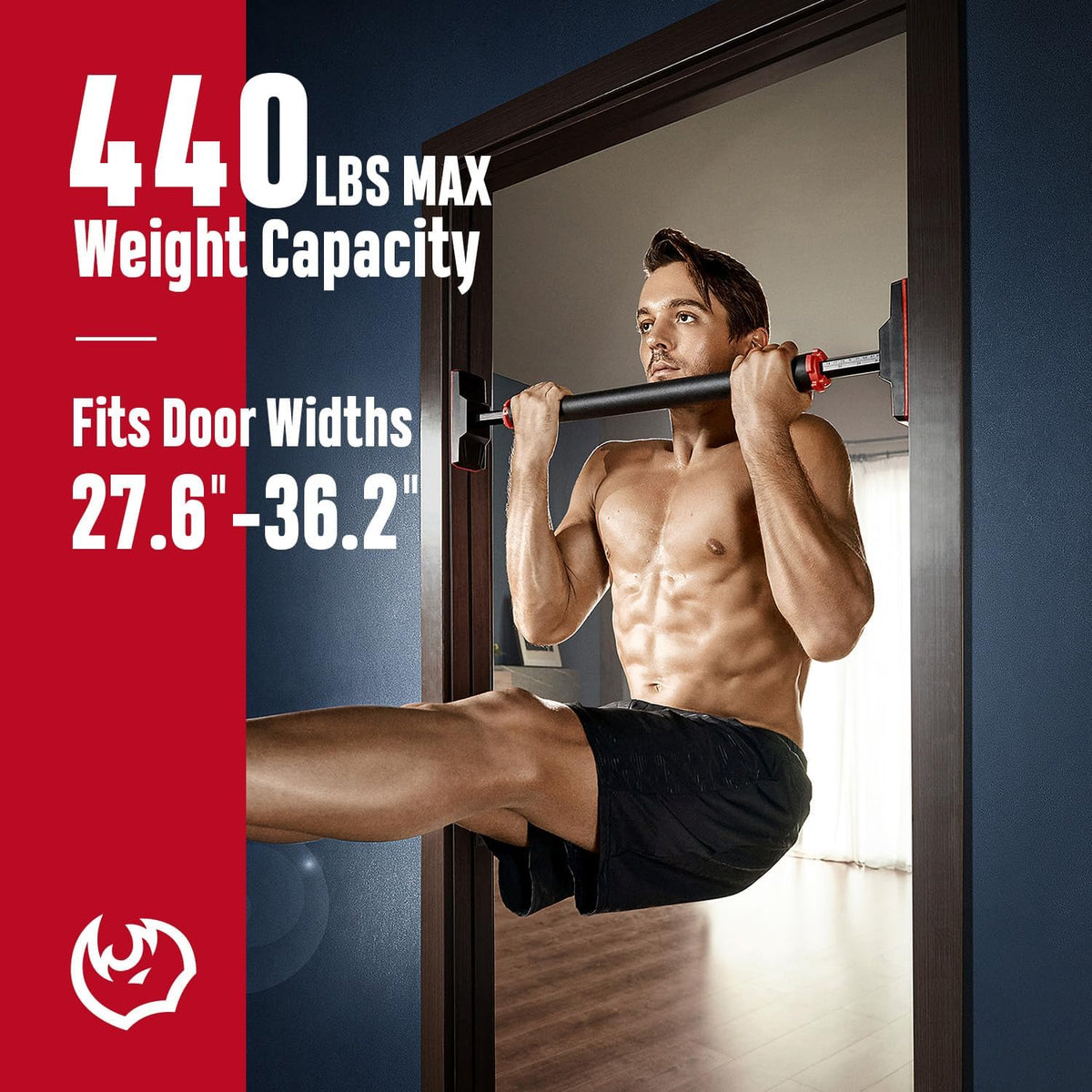 Pull up Bar for Doorway, Pullup Bar with No Screws, Chin up Bar