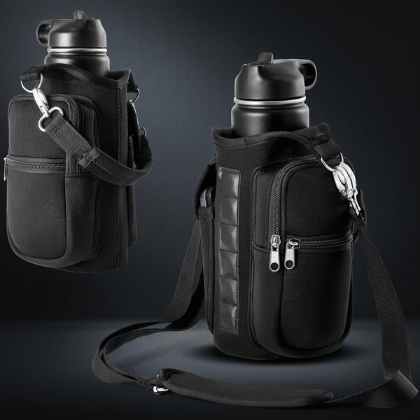 Magnetic Gym Bottle Carrier with Phone Pocket