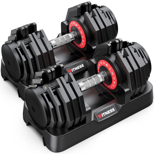 Pro Adjustable Dumbbells Set (5–80 lbs)